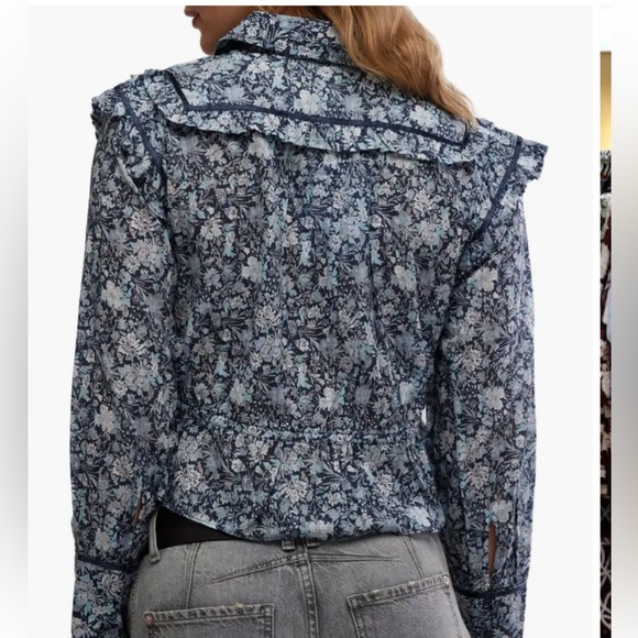 Free People Cotton Printed  Daybreak Blouse - Picture 3 of 10